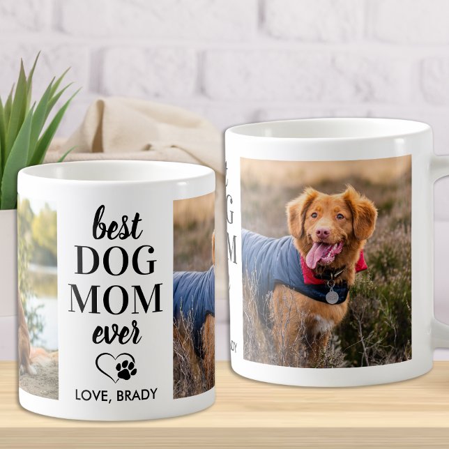 Grande Tasse BEST Chien Maman Jamais Personnalisé Animal de Com (Créateur téléchargé)