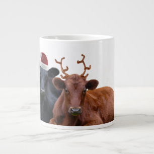 Grande Tasse Bétail de Noël - casquette et andouillers de Père