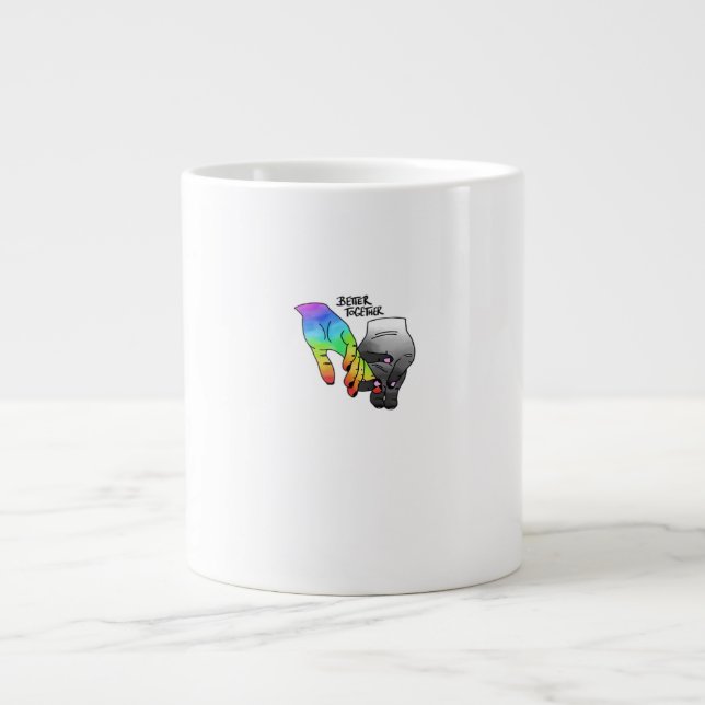 Grande Tasse Better Together Black Clean Minimal Design  (Devant)