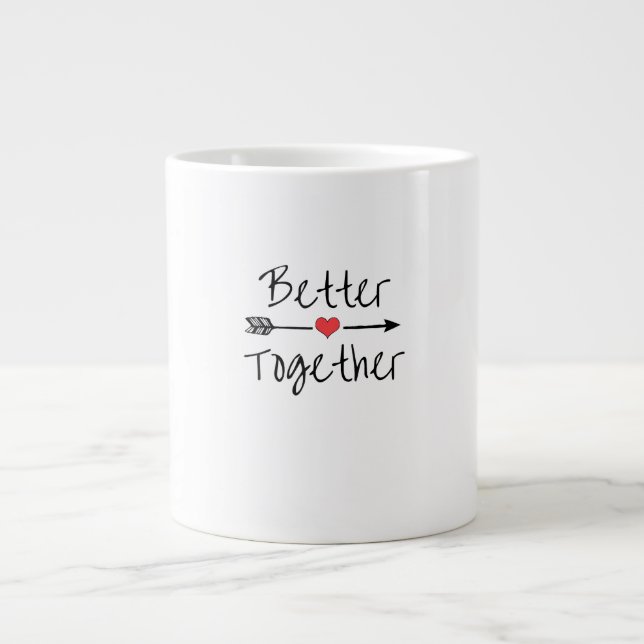 Grande Tasse Better Together Modern Aesthetic  (Devant)