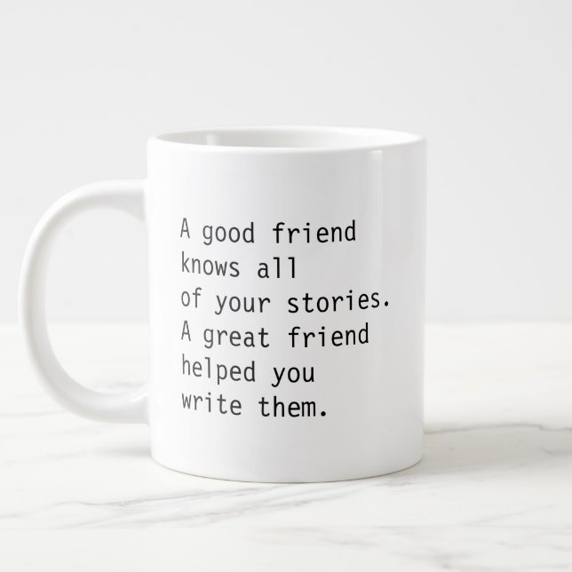 Grande Tasse BFF mug, disant de bons amis (Gauche)
