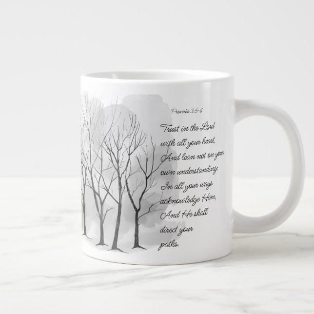 Grande Tasse Bible Scripture Proverbs 3:5-6 Trust in the Lord (Droite)