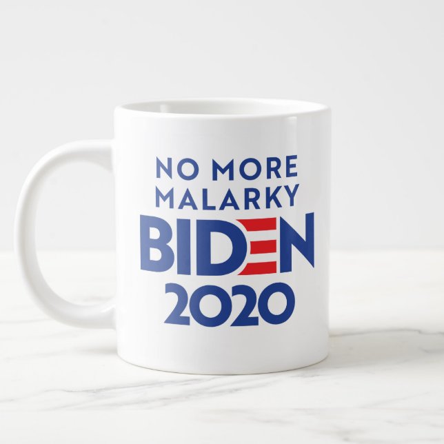 Grande Tasse BIDEN 2020 - Plus de Malarky (Gauche)