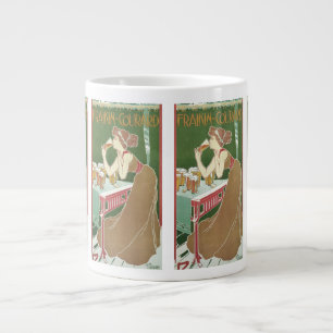 Grande Tasse Bière Art Nouveau Vintage Brasserie Fraikin-Courar