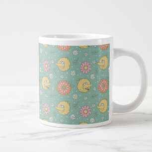 Grande Tasse Big Bird Good Vibes Floral Pattern