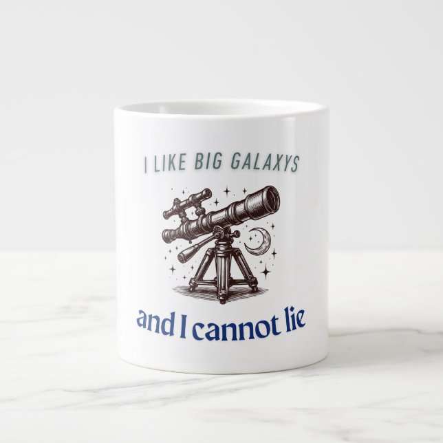 Grande Tasse Big Galaxys Blague sur l'espace (Devant)