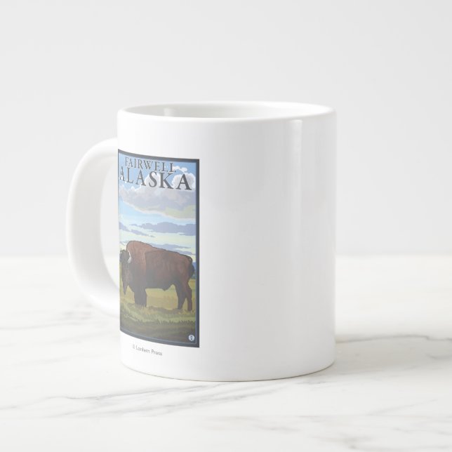 Grande Tasse Bison Scene - Fairwell, Alaska (Devant gauche)