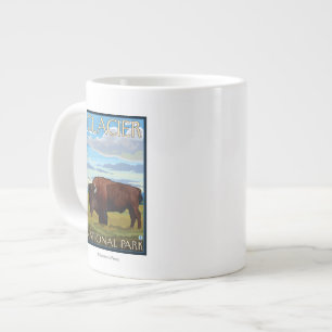 Grande Tasse Bison Scene - Glacier National Park, MT