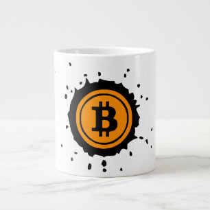 Grande Tasse Bitcoin Logo Crypto Devise