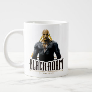 Grande Tasse Black Adam Character and Name Graphic