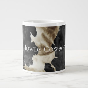 Grande Tasse Black Champagne Gold Cowhide