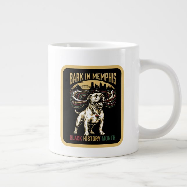 Grande Tasse Black History Month American Bulldog Cultural Art (Droite)