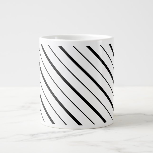 Grande Tasse Black Line Geometry Simple (Devant)