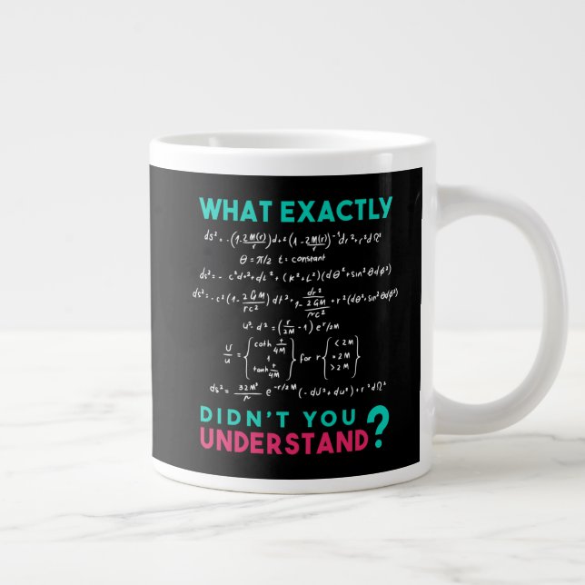 Grande Tasse Blague de formule de physique (Droite)
