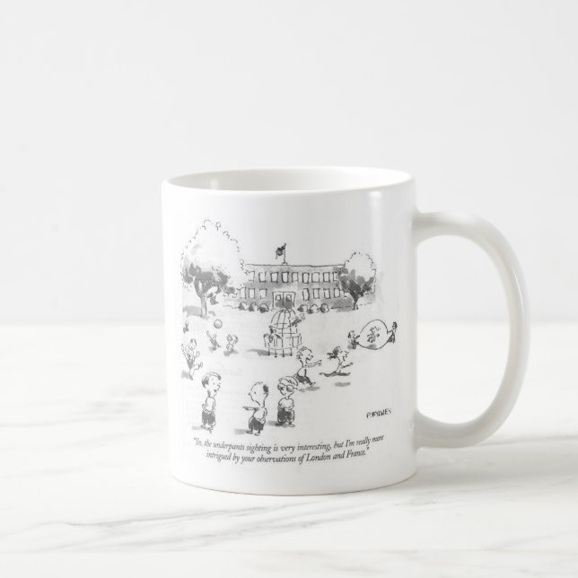 Grande tasse blanche de jeune épistémologue (Droite)