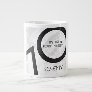 Grande Tasse Blancs 70 Anniversaire de la Décennie