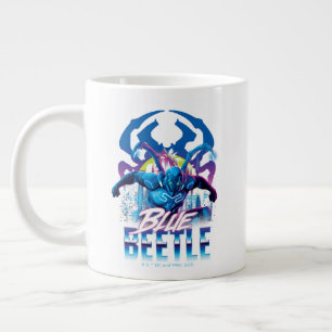 Grande Tasse Bleu Beetle Rétrowave Ville coucher du soleil