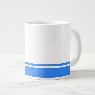 Grande Tasse Bleu Bleu Lumineux Moderne Bleu Bleu Bout Bord Bor