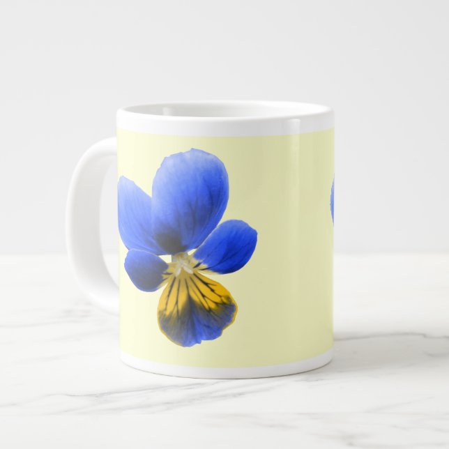 Grande Tasse Bleu Pansy (Devant gauche)