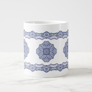 Grande Tasse Bleu thermique Tumbler inspiré de la Chine