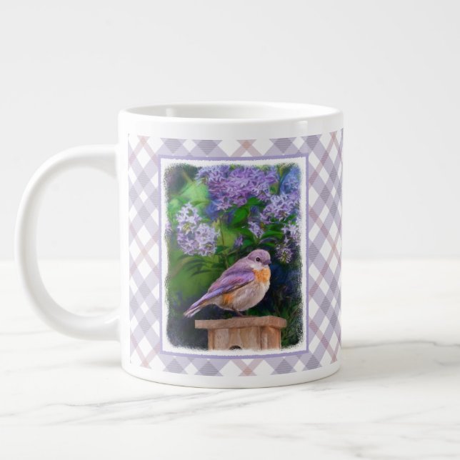 Grande Tasse Bleuet de l'Est en neige - Photo originale (Gauche)