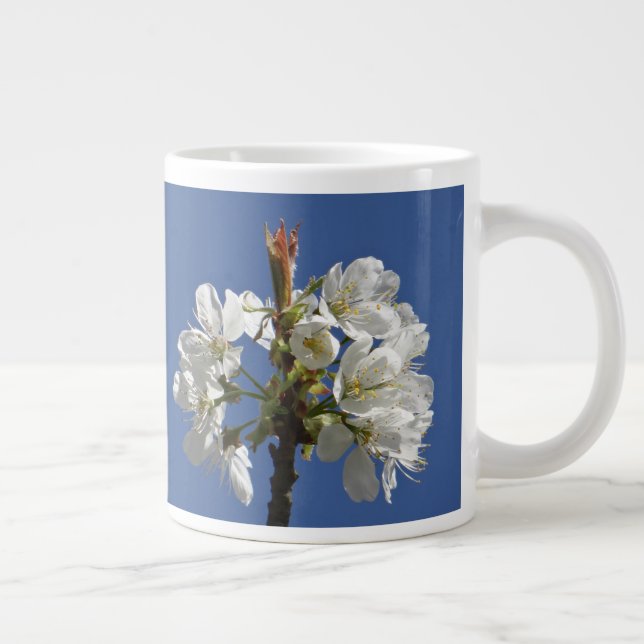 Grande Tasse Bloom du printemps blanc (Droite)