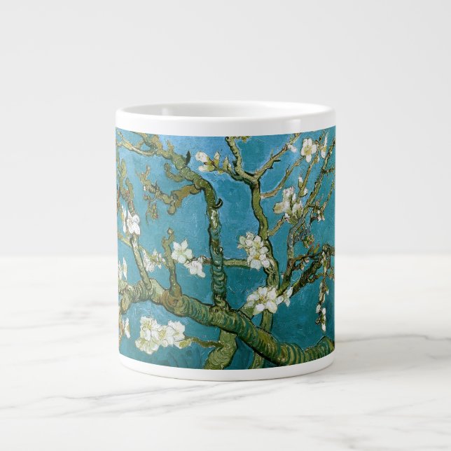 Grande Tasse Blossoming Almond Tree Van Gogh Fine Art (Devant)