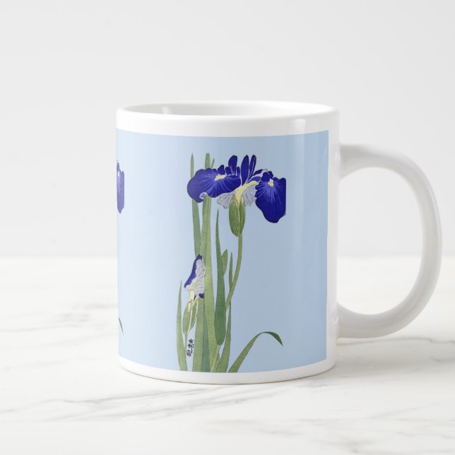 Grande Tasse Blue Irises par Ohara Koson (Droite)