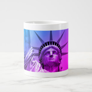 Grande Tasse Blue Purple Pop Art Statue de la Liberté New York
