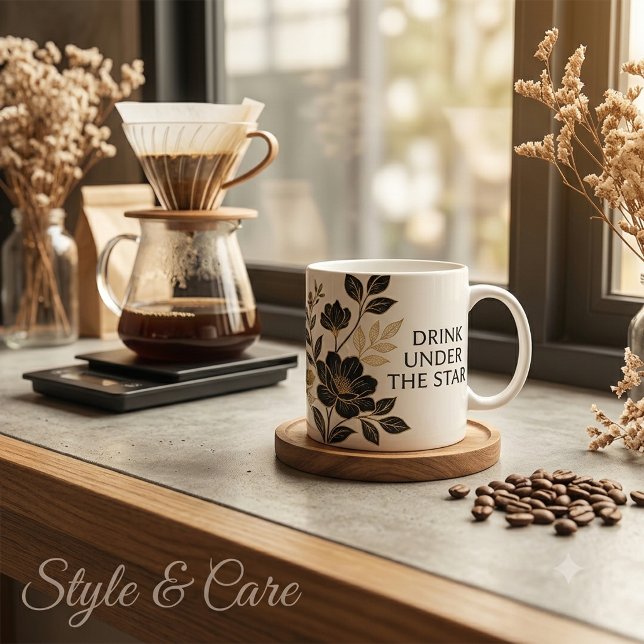 Grande Tasse Boire sous les étoiles- (Drink Under the Stars- Giant Coffee Mug)