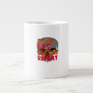 Grande Tasse Boisson drôle Manger Être Effrayant Halloween Desi