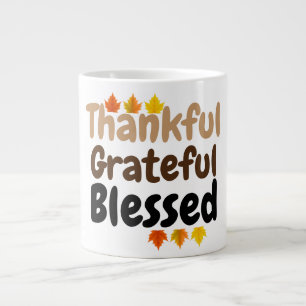 Grande Tasse bon thanksgiving Remerciant, Reconnaissant, Béni