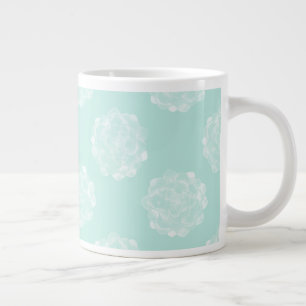 Grande Tasse Bonheur plante   Pastel Succulent Motif