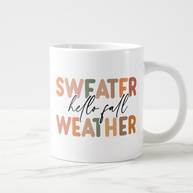 Grande Tasse Bonjour automne | Météo du sucre (Droite)