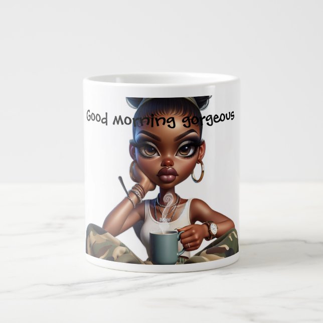 Grande Tasse Bonjour magnifique  (Devant)