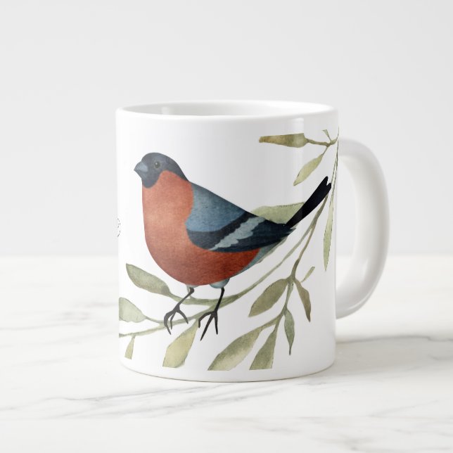 Grande Tasse Bonjour, mignon Robin (Devant droit)