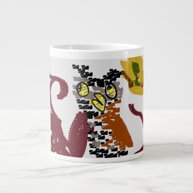 Grande Tasse Bonté nocturne de hibou (Devant)