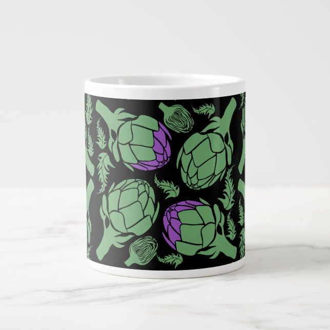 Grande Tasse Botanical Artichoke Art Home Decor (Devant)