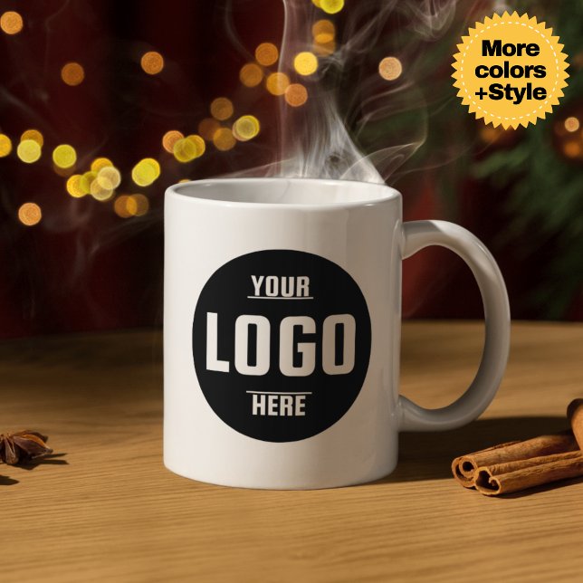 Grande Tasse Bouchon de café de marque logo personnalisé - Parf (Make a lasting impression with our Custom Business Logo Mug! )