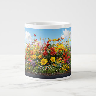 Grande Tasse Bouchon de spécialités du jardin fleur sauvage