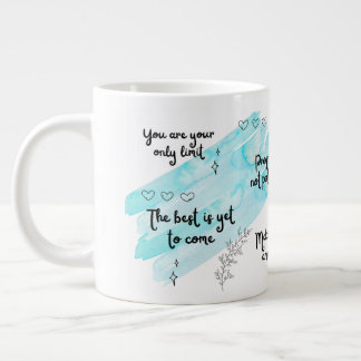 Grande Tasse Boue de spécialités Bleu de la positivité