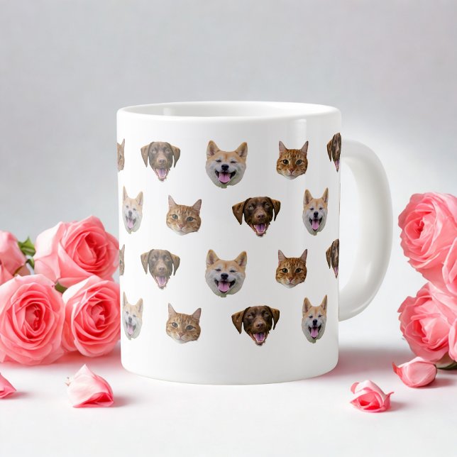 Grande Tasse Boug de chien personnalisé, chat de chien maman ca (Créateur téléchargé)
