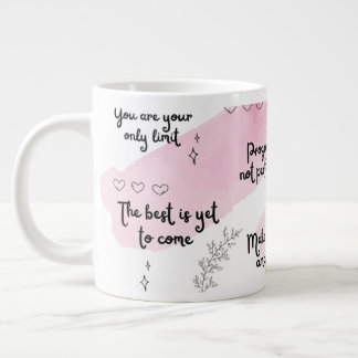 Grande Tasse Boug de spécialité rose booost de la positivité