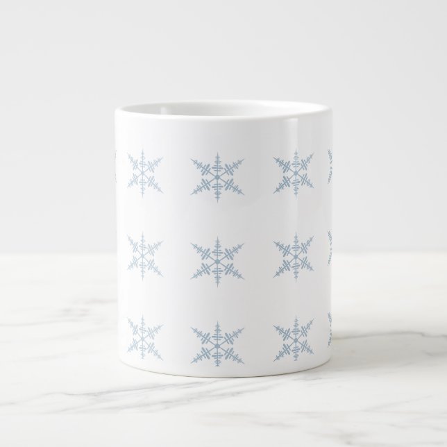 Grande Tasse Boug de spécialité Snowflake (Devant)