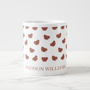 Grande Tasse Boug d'ours en peluche personnalisé   Cadeau perso