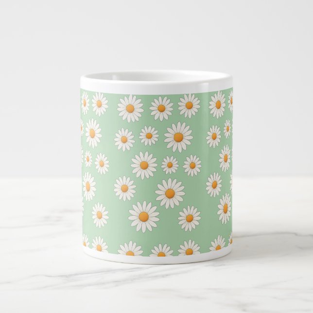 Grande Tasse Boug floral de marguerite - Café Motif aux fleurs  (Devant)