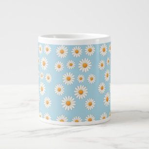 Grande Tasse Boug floral de marguerite - Café Motif aux fleurs 