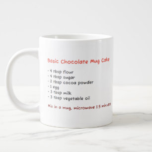 Grande Tasse Boug micro-ondes unique (Recettes de gâteau au cho