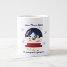 Boule à neige bilingue pour les fêtes - Snow Means