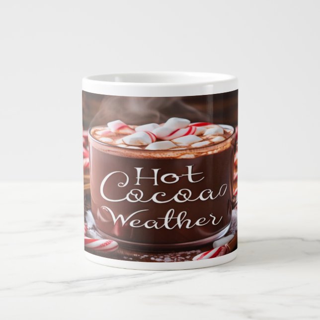 Grande Tasse Boule de Noël au cacao chaud avec Marshmallows et  (Devant)